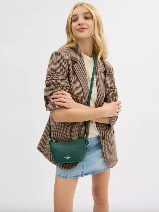 Coach Handbags - Coach Zip Tote Crossbody Bag Emerald Green